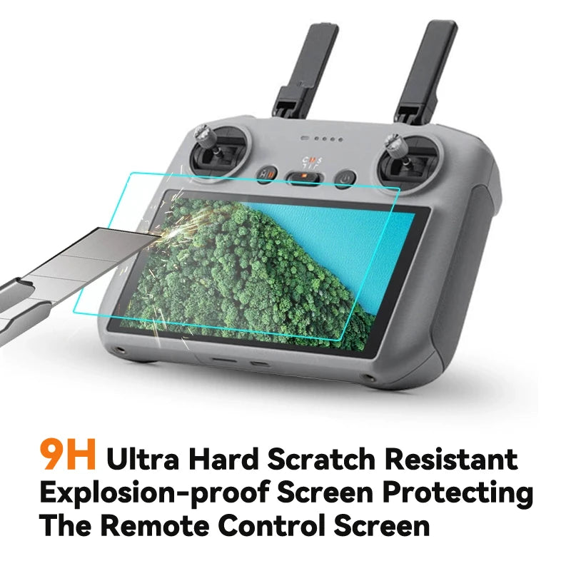 Protective Film for DJI Mini 3 /3 Pro Mini 4 Pro HD Glass Screen Protector Anti-Scratch Screen Film RC RC 2 Remote Accessories - Thedroneflight