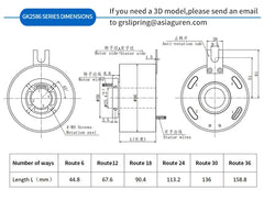 Rotating conductive slip ring inner diameter 25.4 hollow circuit slip ring circuit conductive ring