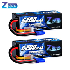 Zeee 4S 6200mAh LiPo Battery 14.8V 80C Hardcase EC5 Plug - RC Car Buggy Truggy Racing