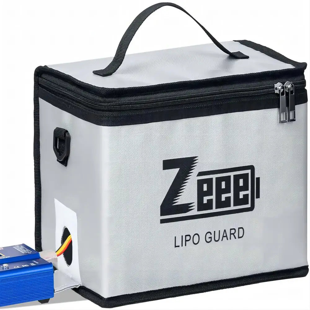 Zeee LiPo Safety Bag 10 Cells - Fireproof Battery Storage Charging Pouch Large Capacity