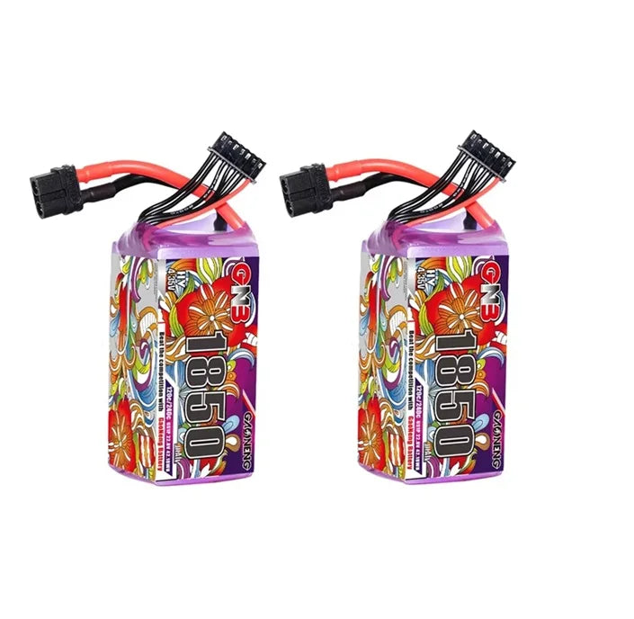GNB 6S LiPo Battery 2-Pack — 22.8V, 120C/150C, XT60, FPV Racing Drone (1100/1300/1500/1850mAh)
