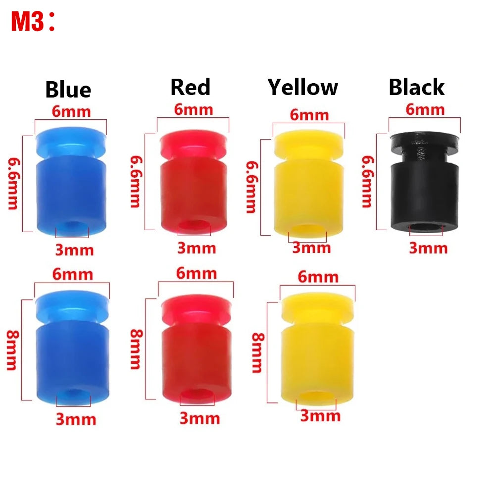 9IMOD 10pcs M2/M3 RC Rubber Shock Absorber Balls for F3 F4 F7 Flight Controller FPV Quadcopter Anti Vibration Soft Mount Ball