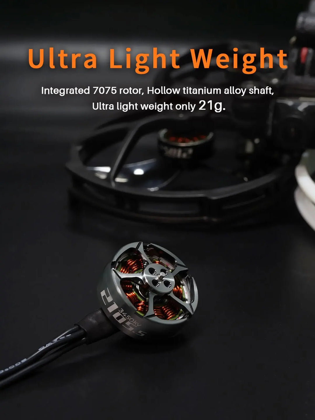 GEPRC SPEEDX2 2105.5 3450KV 2650KV 3-4S Motor 1.5mm Shaft - Thedroneflight