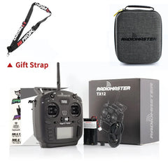 RadioMaster TX12 MKII package with neck strap and zippered carrying case