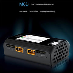 Toolkitrc M6d Summer Special Edition Balance Charger 6S Lithium Battery Dual-Channel 500W Model Aircraft UAV FPV