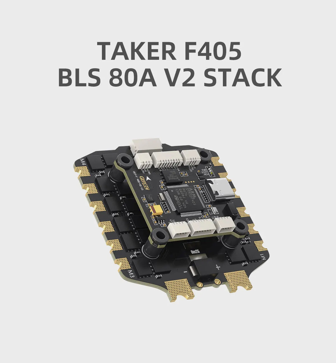 GEPRC TAKER F405 BLS 80A V2 STACK BLS 80A 4IN1 ESC 16MB Black Box Data Analyze Record Flight Data Plug and Play Racing FPV Drone - Thedroneflight