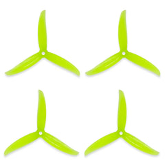Gemfan Vanover 5136-3 5" 3-Blade PC FPV Propellers — 12 Pairs CW+CCW, M5, 4.3g, Racing & Freestyle, 6 Colors