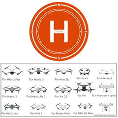 Drone Landing Pad Waterproof 40cm/75cm/110cm - Fast-Fold Helipad for DJI Mavic Mini Air 2S 3 Pro