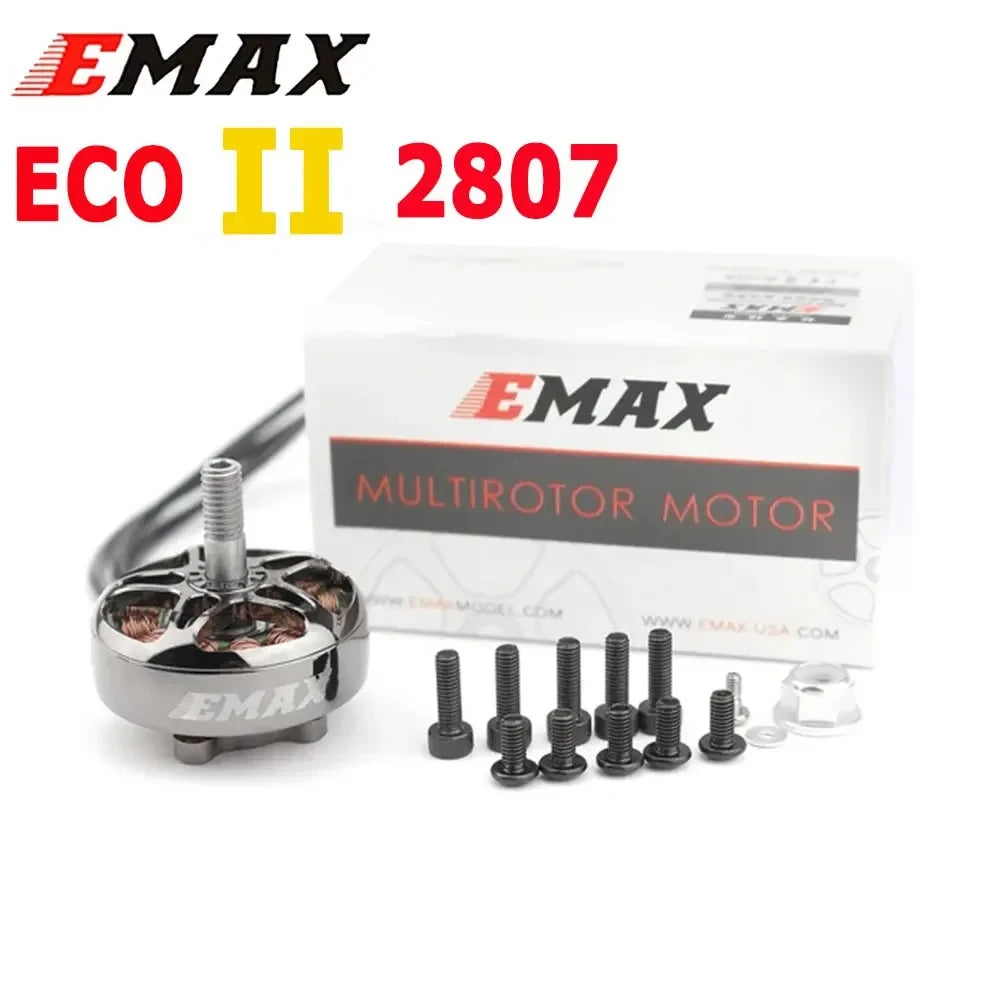 4pcs/lot EMAX ECOII Series eco ii 2807 6S 1300KV Brushless Motor For 7'' FPV Racing RC Drone Diy parts - Thedroneflight