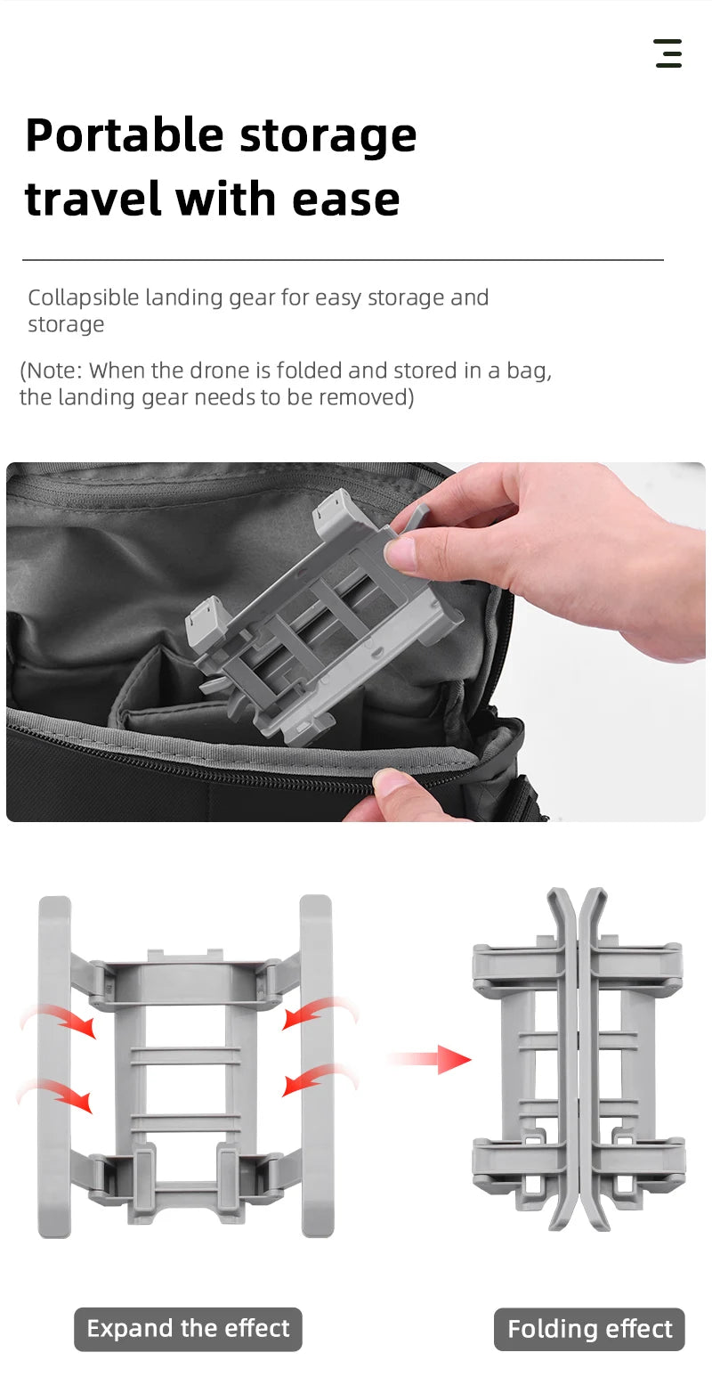 Landing Gear for DJI Mavic Air 2/AIR 2S Drone Foldable Extended Leg Support Feet Protector for DJI Air 2/AIR 2S Accessory - Thedroneflight
