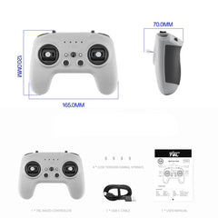 RadioMaster T8L Radio Transmitter - 2.4G ELRS 10CH X5 Hall Gimbal 10-100mW Wi-Fi Upgrade Remote Controller