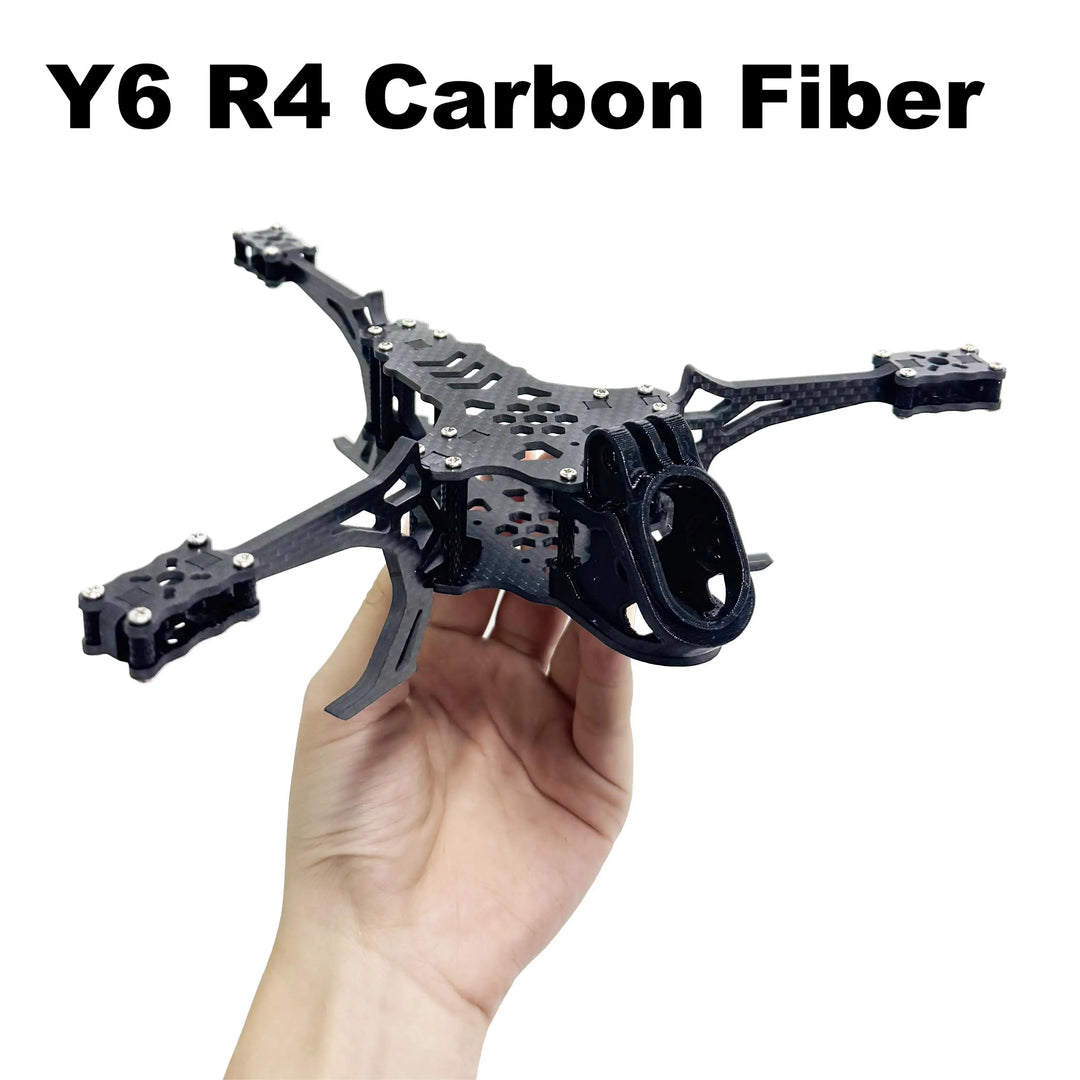 Y6R4 4" Carbon Fiber FPV Drone Frame Kit - 195mm Racing Freestyle