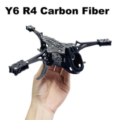 Y6R4 4" Carbon Fiber FPV Drone Frame Kit - 195mm Racing Freestyle