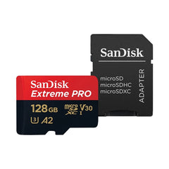 SanDisk Extreme Pro microSD Card | U3, V30, A2, 4K | 128GB–1TB
