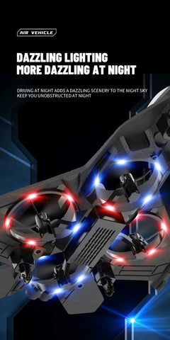 RC Aircraft with Camera Obstacle Avoidance Fighter 2.4G Airplane EPP Foam Plane Remote Control Helicopter Toys For Children Gift - Thedroneflight