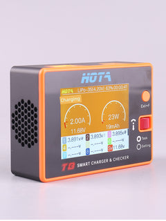 HOTA T8 Smart Balance Charger — 8S LiPo/LiHV/LiFe, 650W, 22A, Magnetic Port, Bilingual Display