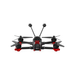 iFlight CineFlow 5, front view showing camera, red guards and twin antennas