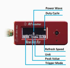 ImmersionRC RF Power Meter V2 — -20 to +30dBm, 35MHz–6GHz, 30dB Attenuator, OLED, 8hr Battery, for FPV VTX & RC Link Testing