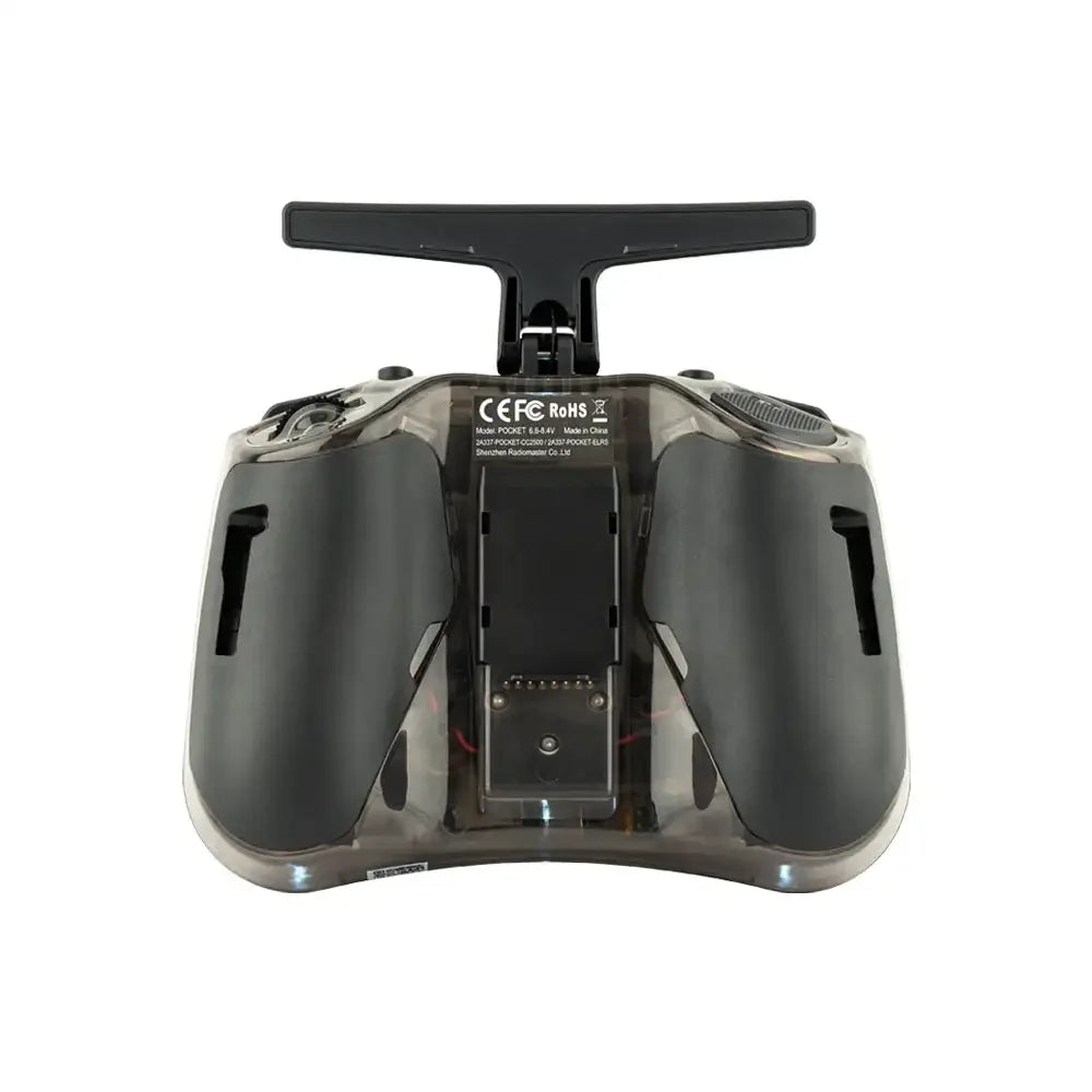 RadioMaster Pocket RC Radio Controller — EdgeTX, Hall Gimbals, ELRS 2.4GHz or CC2500 MPM, Mode 2, 288g, FCC