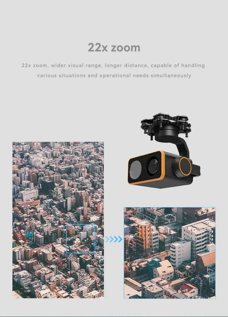 Skydroid C20 3-Axis Night Vision Gimbal Camera — 22X Optical Zoom, 1080p, H16/H30 Compatible - TheDroneFlight