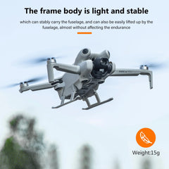 STARTRC Landing Gear for DJI Mini 4 Pro — Foldable, Quick-Release, 13g, ABS, 42mm Clearance, Slope Design, Sensor-Safe