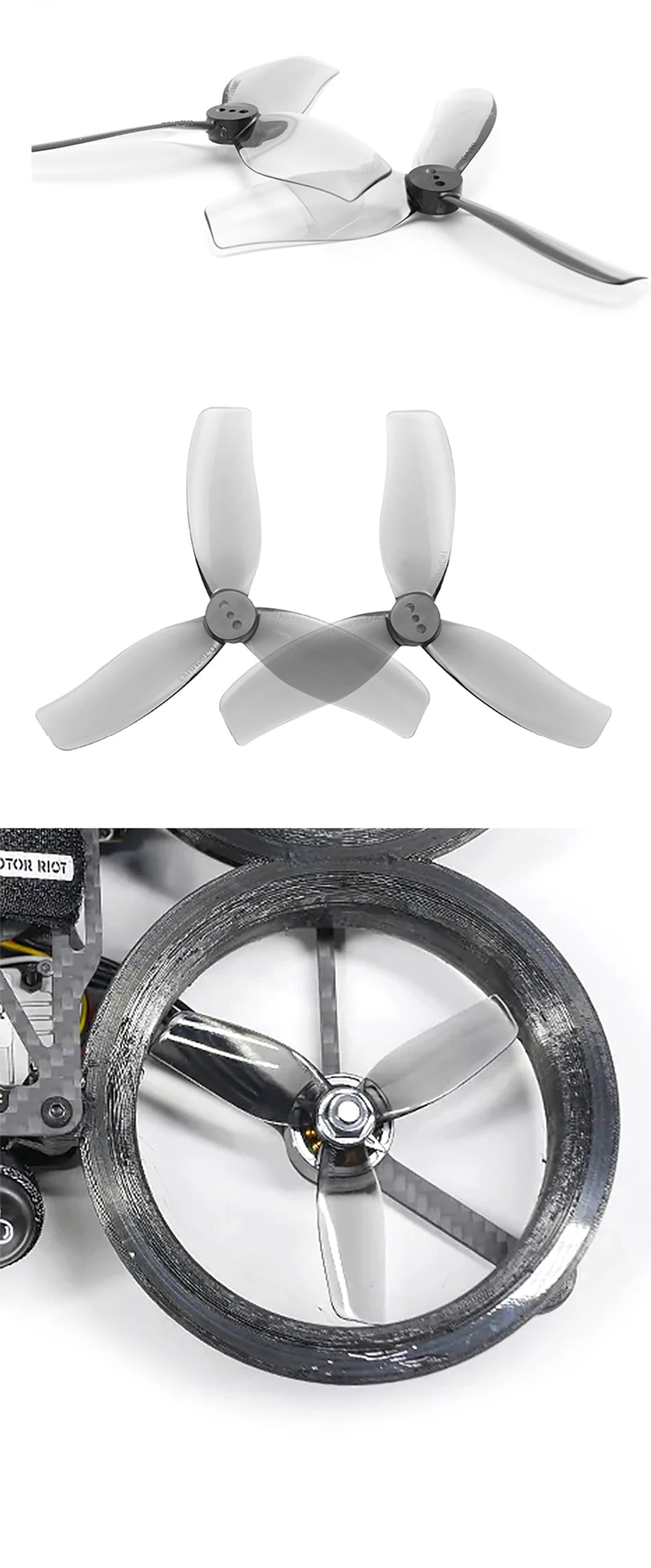 2/4/8/16 Pairs HQ HQProp DT90 Duct-T90MMX3 Propeller 90mm 3-Blade 1.5mm PC Prop For RC FPV Drone Cinelog35 CL35 ProTek35 3.5inch