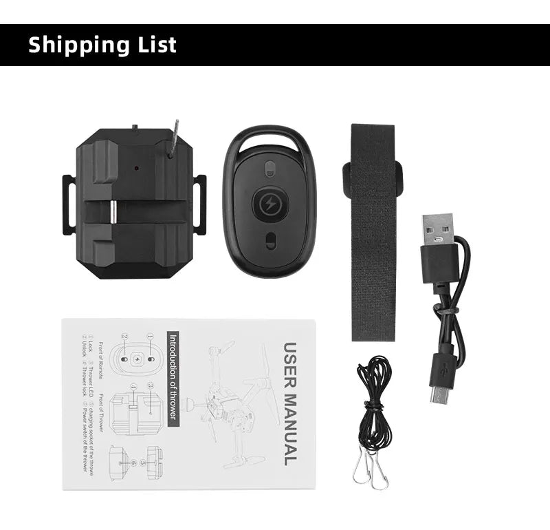 Airdrop System for DJI Mavic 3/2 Zoom AIR 2 Mini 3/Mini 4 Pro Drone Fishing Bait Wedding Ring Gift Deliver Life Rescue Thrower - Thedroneflight
