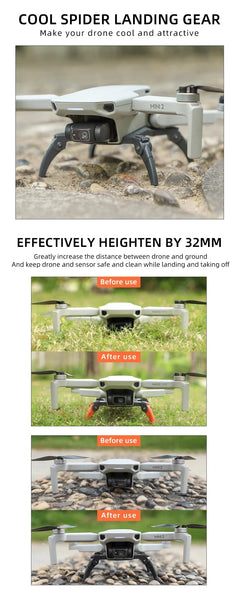 DJI Mini 2 SE Landing Gear - Height Extender Leg Protector for Mavic Mini