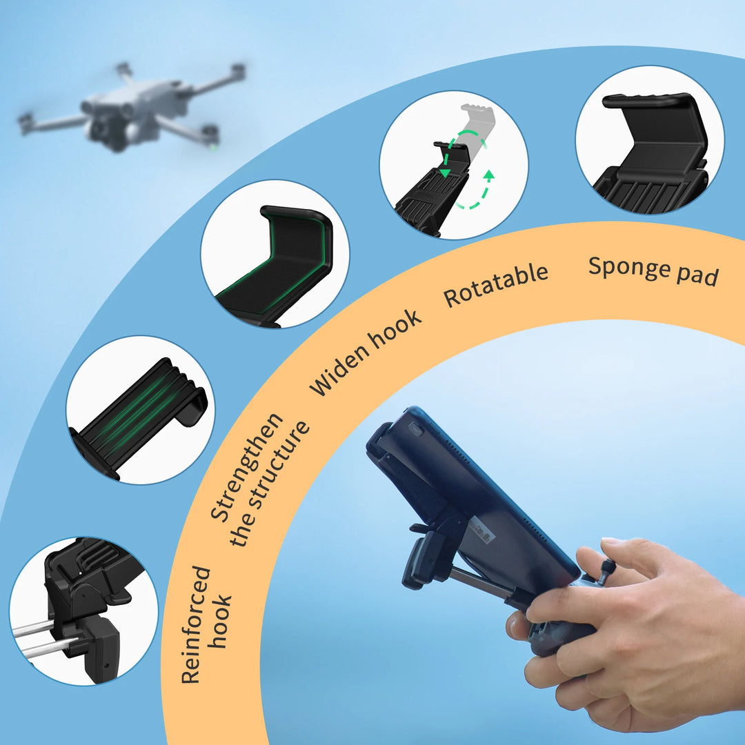 Expansion Bracket for DJI Mavic 3/Air 2S/Air 2/Mini 2/Mini 3 Pro/Air 3/Neo/Flip Drone Remote Control Tablet Holder Phone Holder