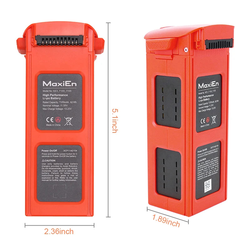 EVO II Drone Battery Accessories 7100mAh Li-Po Charging Batteries For 2 2/Pro/Dual Autel 2 in Stock now - Thedroneflight