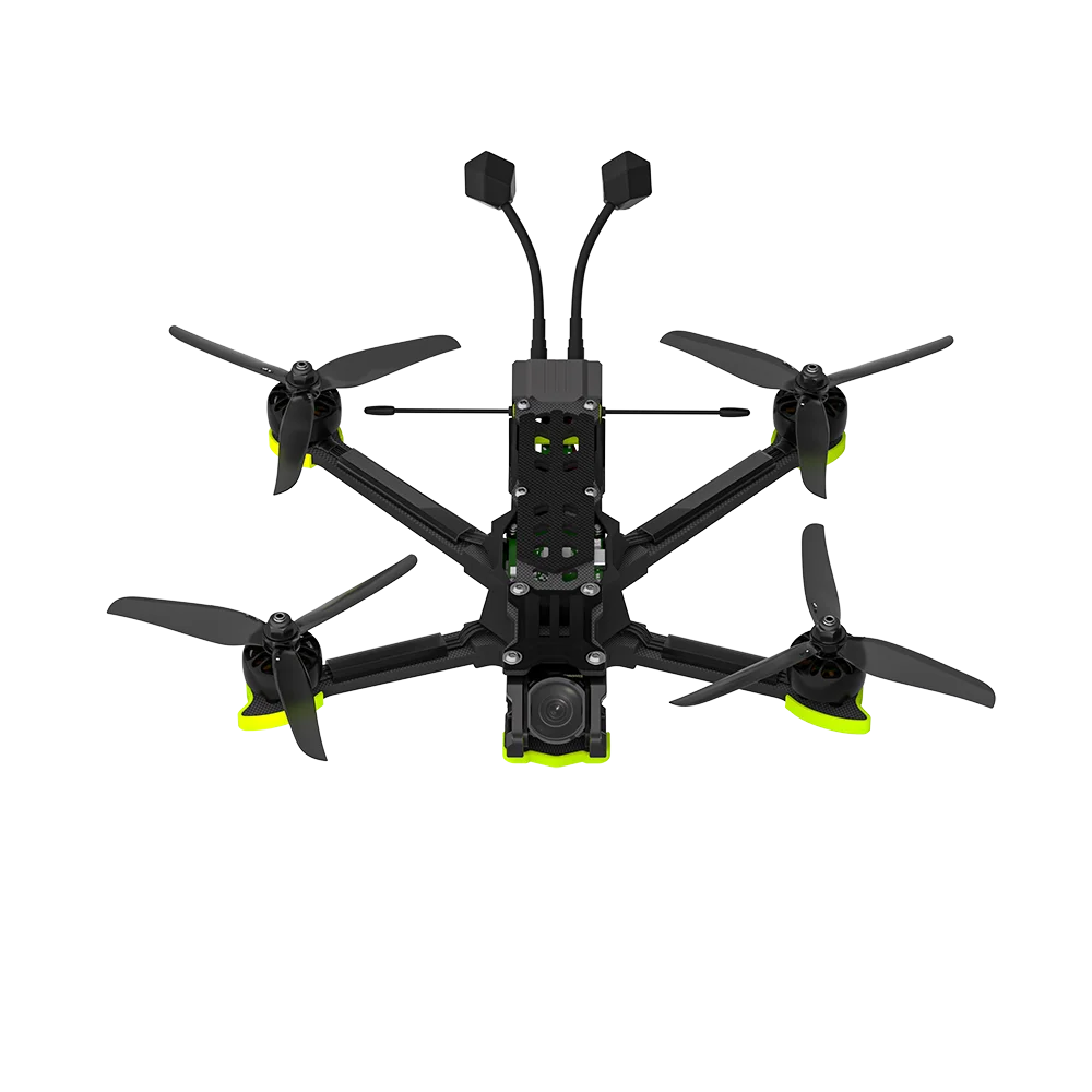 iFlight Nazgul DC5 ECO, top view showing camera and twin rear antennas