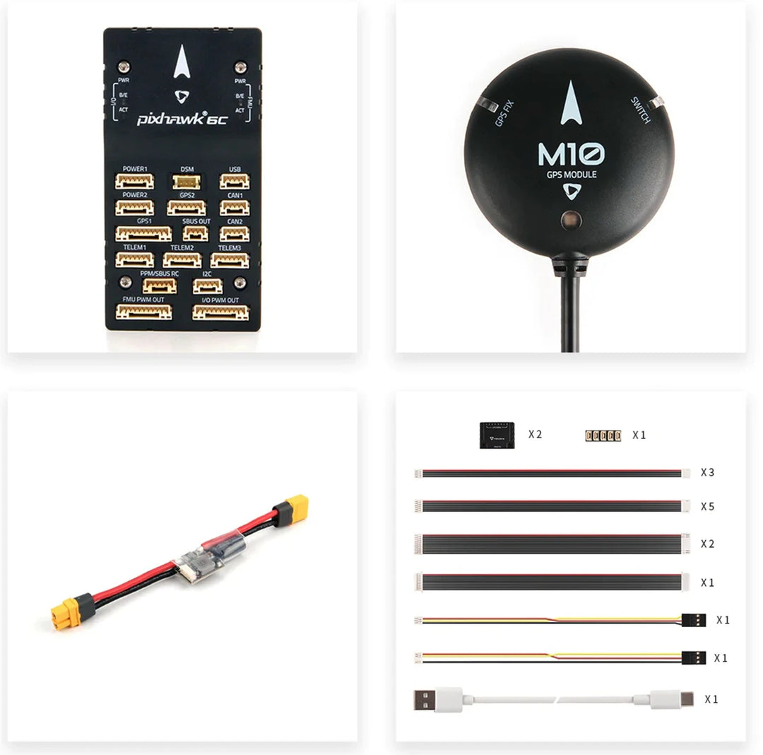 Holybro Pixhawk 6C Flight Controller — PX4/ArduPilot, Metal Shell, M10/M9N GPS Options - TheDroneFlight