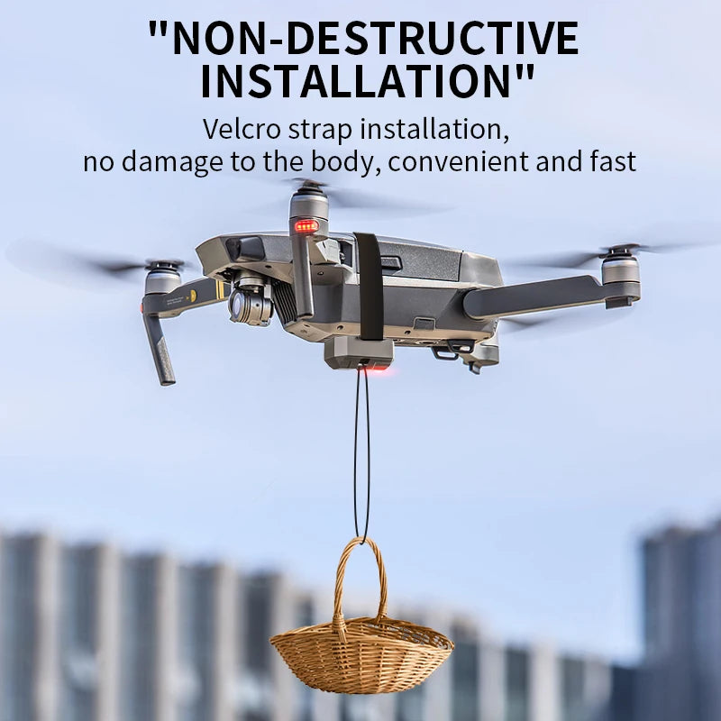 DUTRIEUX Universal Drone Airdrop System — 2.4GHz Remote Release, 750 g Load Capacity