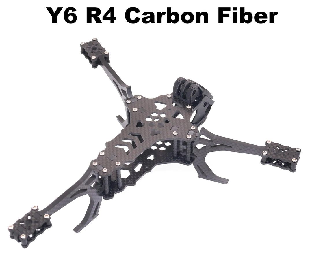 Y6R4 4" Carbon Fiber FPV Drone Frame Kit - 195mm Racing Freestyle