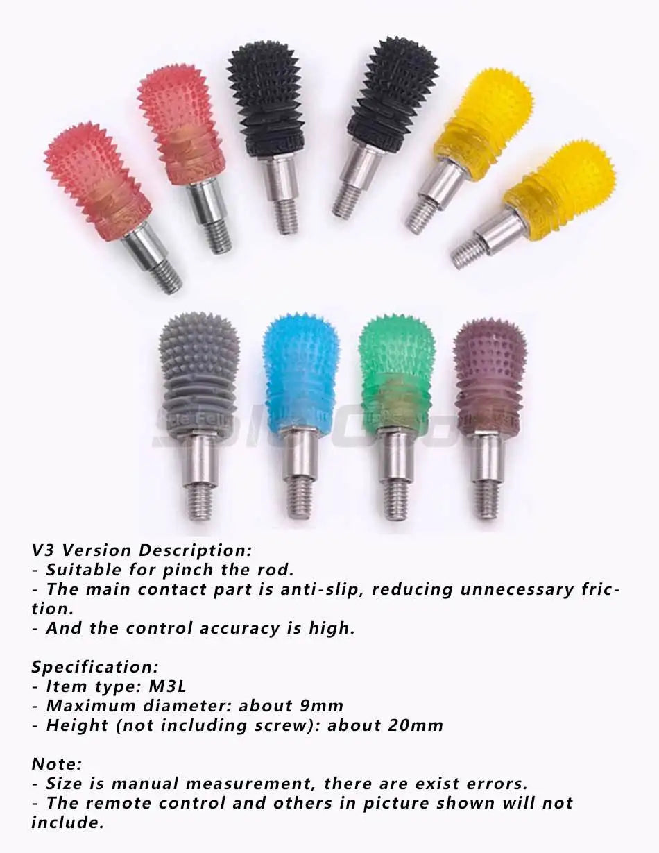 M3 / M4 Drone Joystick Lever Rocker Cap Gimbal Stick Ends V3/V2/V1 Height Adjustable for Radiomaster GX12 TX12 TX16S DJI Boxer