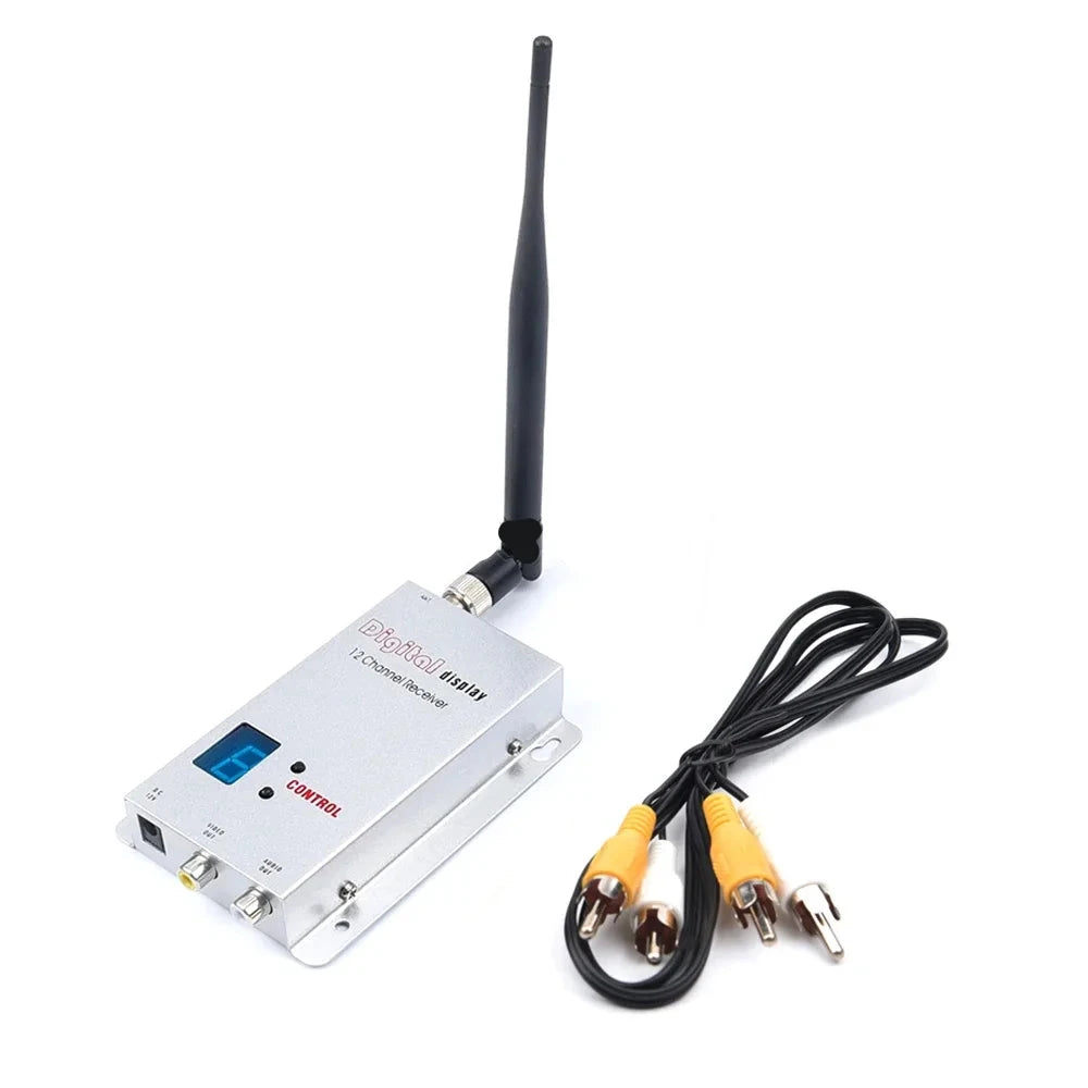 FPV 1.2Ghz 1.2G 8CH 1500mw Wireless AV Sender TV Audio Video Transmitter Receiver For QAV250 250 FPV RC Quadcopter
