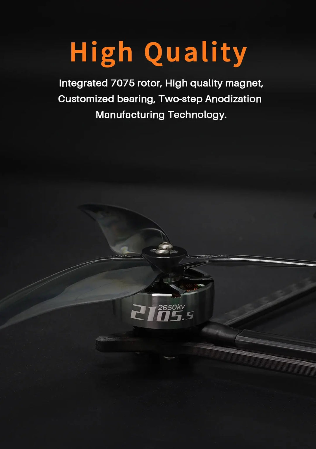 GEPRC SPEEDX2 2105.5 3450KV 2650KV 3-4S Motor 1.5mm Shaft - Thedroneflight