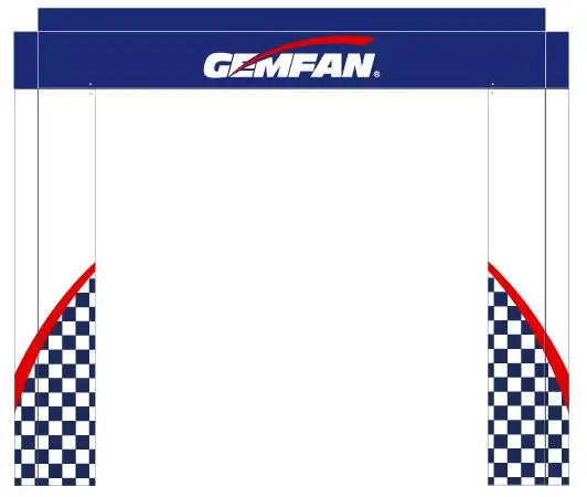 Gemfan 5 × 5 ft FPV Race Gate | Blue or Orange, No Frame