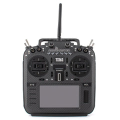 Black RadioMaster TX16S MKII MAX transmitter, front view