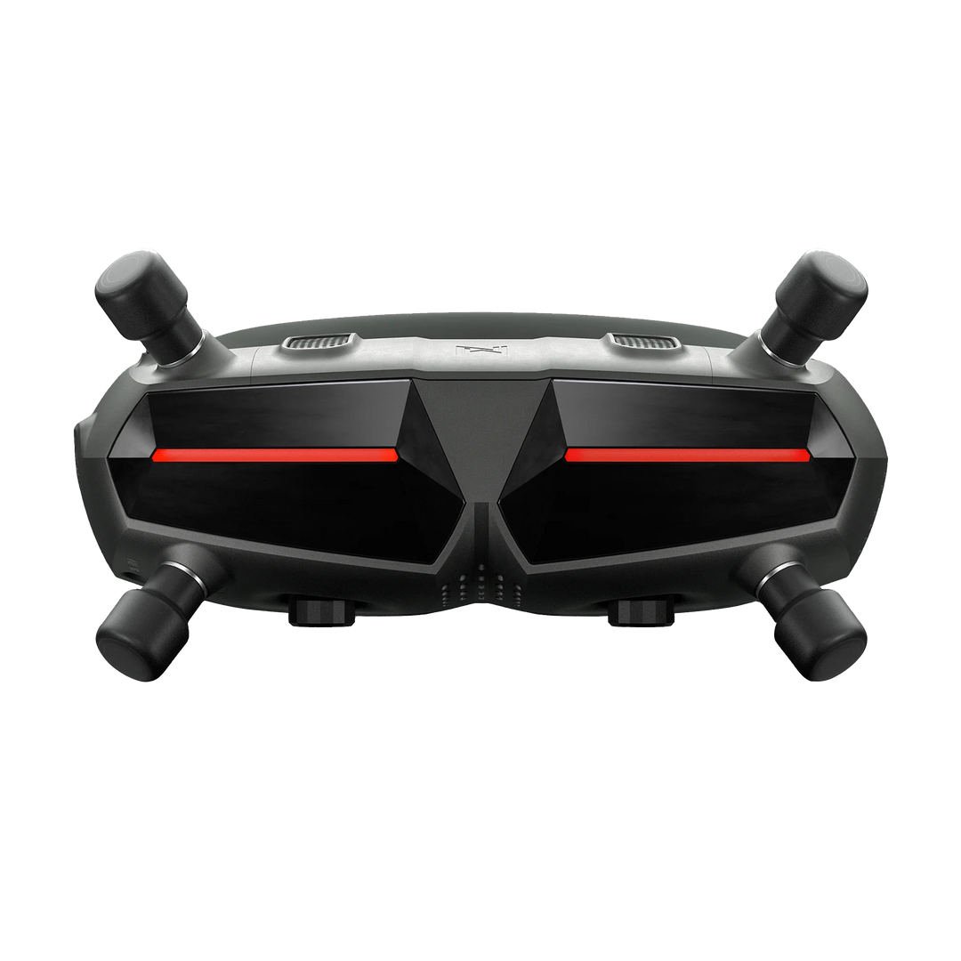 Walksnail Avatar Goggles X, straight-on front view with four antennas