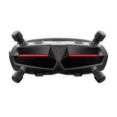 Walksnail Avatar Goggles X, straight-on front view with four antennas