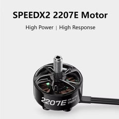 GEPRC SPEEDX2 2207E Motor High Power High Heat Dissipation Compatible ESC 50A Suitable for 4-5inch FPV Quads Racing Multicopter