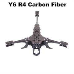Y6R4 4" Carbon Fiber FPV Drone Frame Kit - 195mm Racing Freestyle