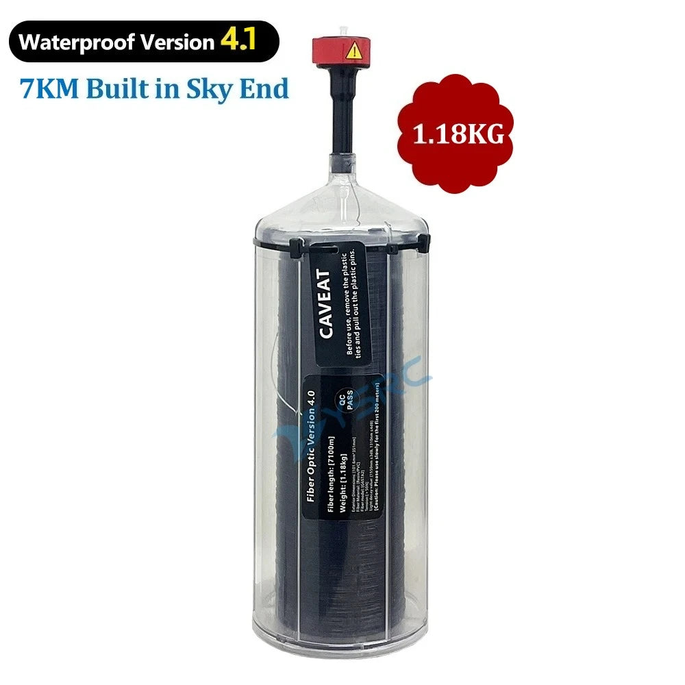 Aoft Technology FPV Fiber Optic Module v4.1 — Waterproof 0.35mm, 1–20KM Sky End, Anti-Interference UAV Video & Data Link