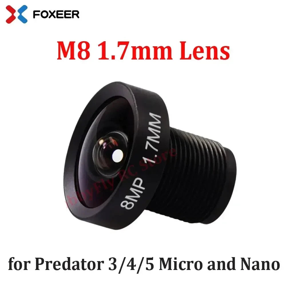 Original Foxeer Replacement Camera lens 1.7mm M8 Lens/5MP 1.8/2.1/2.5mm M12 Wide Angle Lens for Arrow/Predator/Falkor Camera