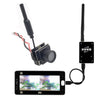 mini 5.8G FPV 48CH 25mW transmitter VTX-CAM with 600TVL camera and Skydroid OTG UVC Receiver for Android Mobile Phone Tablet