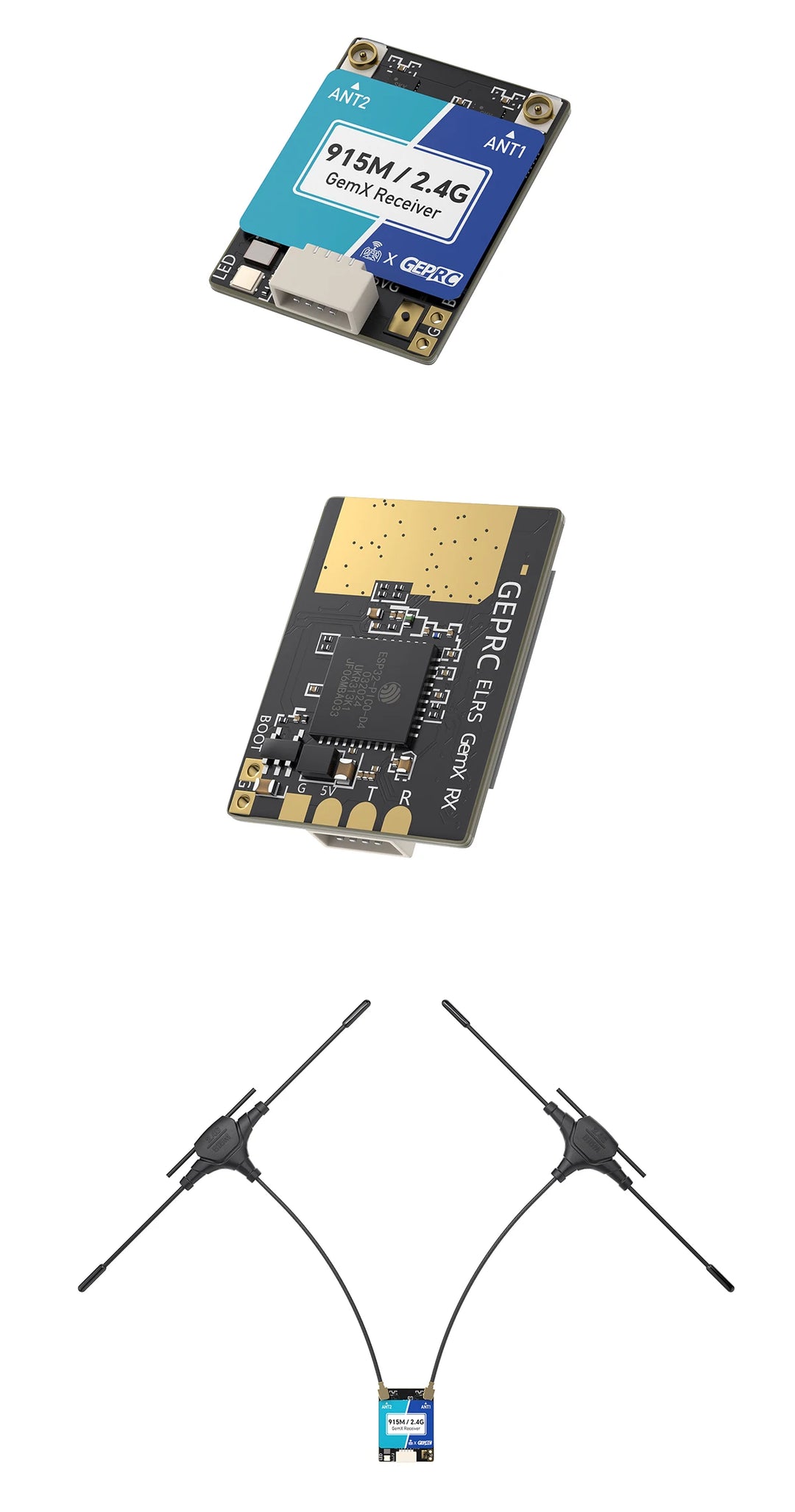 GEPRC ELRS 915MHz/2.4GHz Gemini Xrossband Receiver