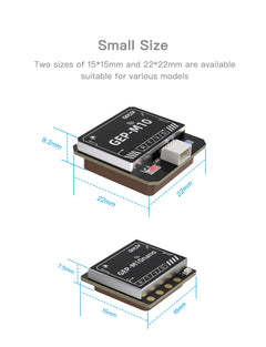 GEPRC GEP-M10 Series GPS Built-in Flash Chip QMC5883L Magnetometer DPS310 Barometer Accurate and Farad Capacitor for FPV Drone - Thedroneflight