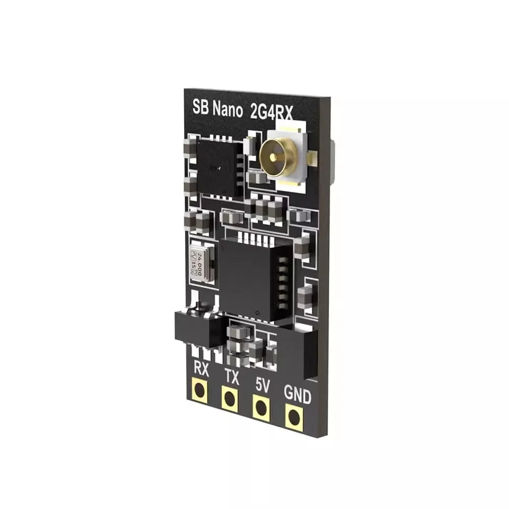 SpeedyBee Nano 2.4GHz ELRS Receiver — SX1280, 100mW TLM, 0.7g, 10.4×18.4mm, IPEX1, WiFi OTA, for FPV Drones