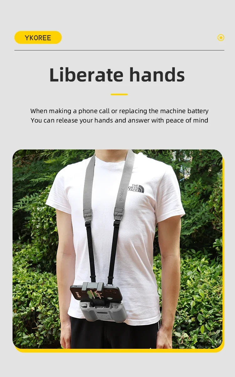 PU Lanyard for DJI MINI 2/MINI 3 PRO /4 PRO/Air 3 2/Mavic 3/Mini 4K RC-N1/N2 Remote Control Hook Neck Strap Drone Accessories - Thedroneflight